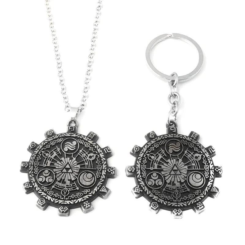 

The Legend of Zelda Keychain For Men Vintage Gear Totems Metal Key chain For Keys Men Car Women Bag Accessories