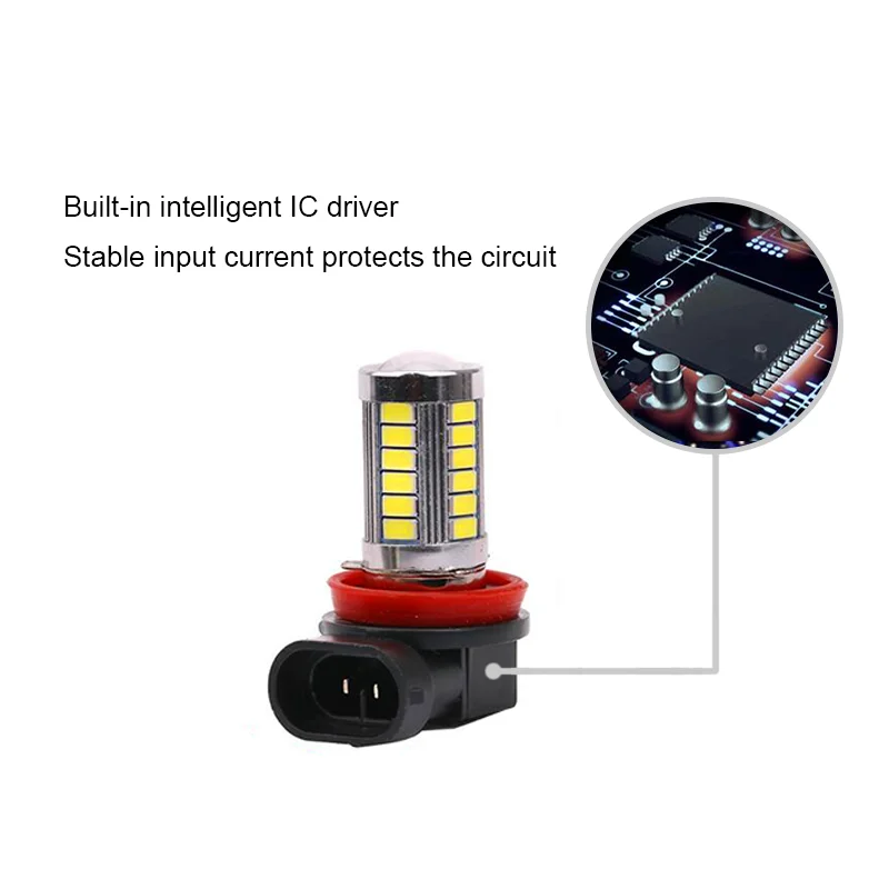 2x супер белая H8 H11 Samsung 5630SMD светодиодная противотуманная фара лампа для Mitsubishi Lancer