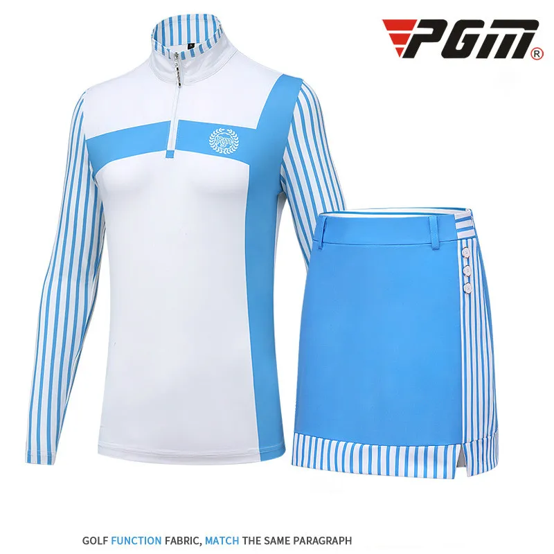 

2018 PGM Golf Clothing women's Summer Sunscreen Breathable Golf t shirts Elastic Close skin Sportswear for lady size S-XL