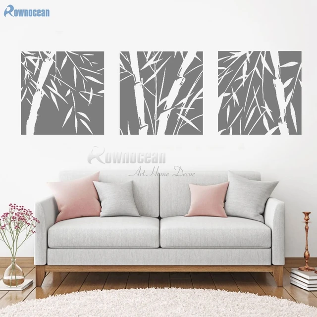 Bamboo Wall Stickers Beautiful Plant Decal For Living Room Bedroom Bamboo Wall Stickers Beautiful Plant Decal For Living Room Bedroom Vinyl Home Decor Triptychs Mural Art