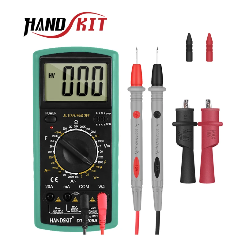 Цифровой мультиметр Многофункциональный lcd AC DC AMP автоматический мультиметр Амперметр Сопротивление измеритель емкости инструмент для ремонта