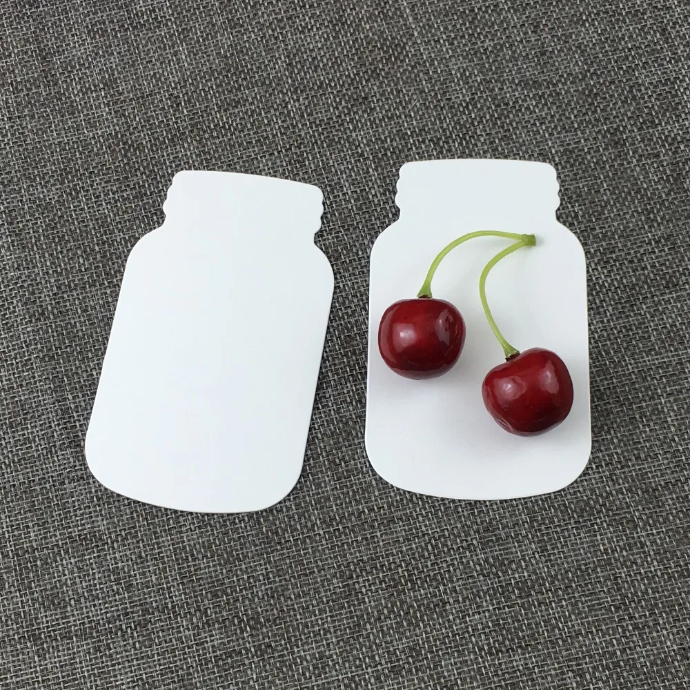 200Pcs/Lot Two Colors Blank Kraft Paper Label Tag Stylish Support Wholesale For Garments Luggage Bottle Shape Tags Customized | Украшения и