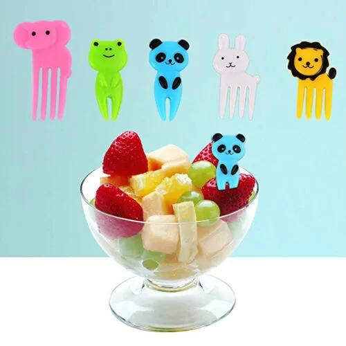 

Limit 100 Fruit Picks Forks Lunch Box Mini Kids' Animal Food Fruit Picks Forks Lunch Box Accessory Decor Tool