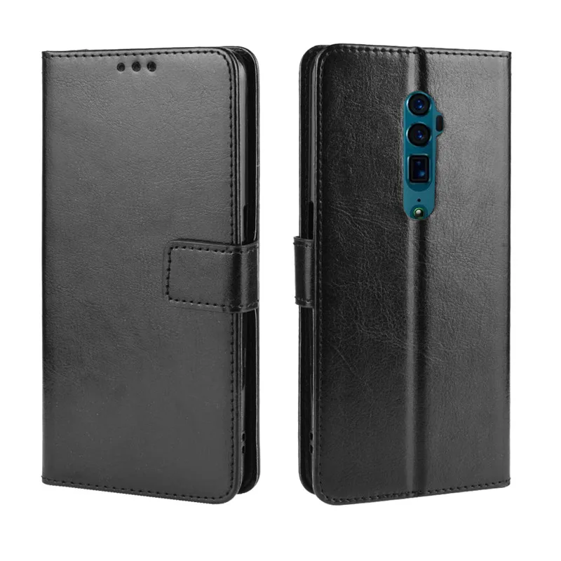 Luxury Leather Flip Wallet Phone Case with Stand Function and Card Holder