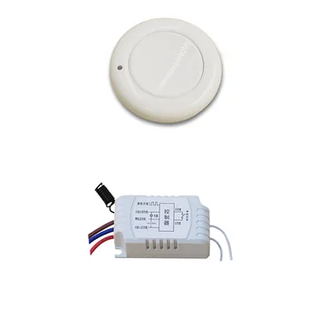 

Safe and Practica White Receiver + Transmitter RF Wireless Remote Switch Momenrary Toggle Latched Adjustable 315/433mhz New