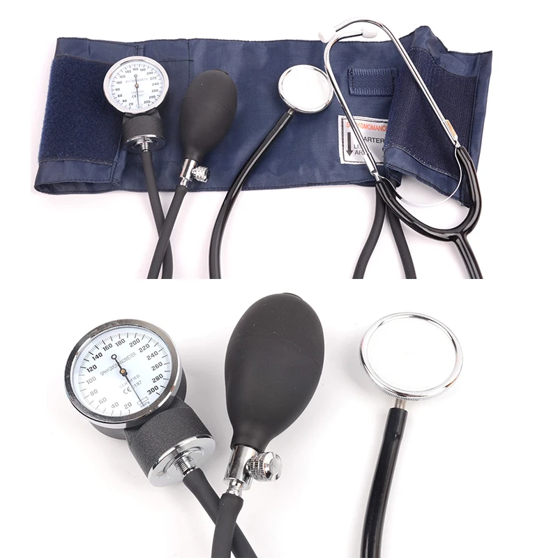 Medical equipment Manual Blood Pressure meter Stethoscope Sphygmomanometer Aneroid Blood Pressure monitor Adult health care