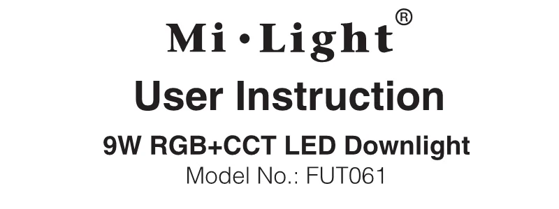 milight FUT061 9 Вт RGB+ CCT светодиодный светильник с регулируемой яркостью ac220в встраиваемый светильник 2700K~ 6500K может удаляться/телефон/Голосовое управление Amazon