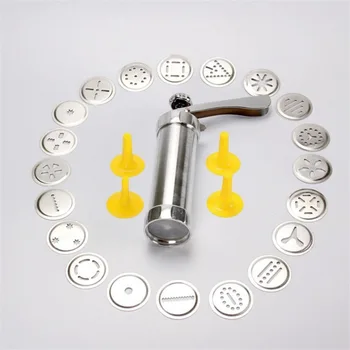 

Cookie Press Machine Biscuit Maker Cake Making Decorating Gun Kitchen Aluminum Icing Sets