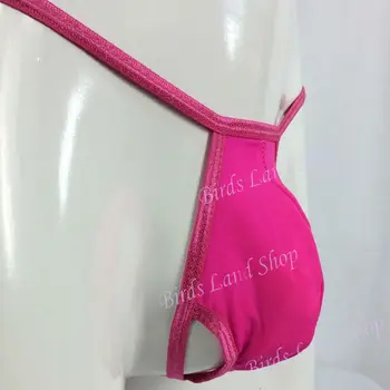 

Hot Mens Micro Pouch Thong Sexy Mini string pouch Balls-out Hollow T352