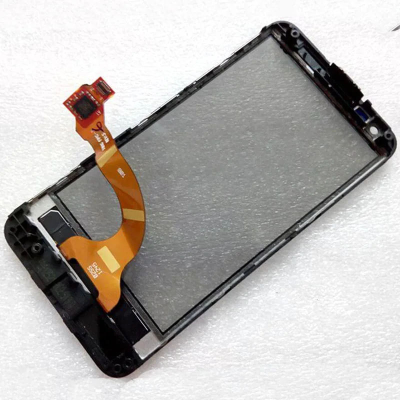 Offerte Nero Per Nokia lumia 620 N620 Digitizer Dello Schermo di Tocco Pannello In Vetro Sensore con Cornice Bezel di Ricambio