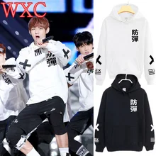 Kpop Bangtan толстовки для мальчиков Jung Kook Повседневные пуловеры с длинным рукавом зимнее пальто унисекс корейский Jimin Rap Толстовка «монстры» WXC