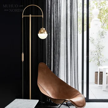 

Modern Glass floor Lamps Nordic Simple Bedroom Bedside Reading Lamp Home Decoration LED standing Lights E27 Lamparas Lighting