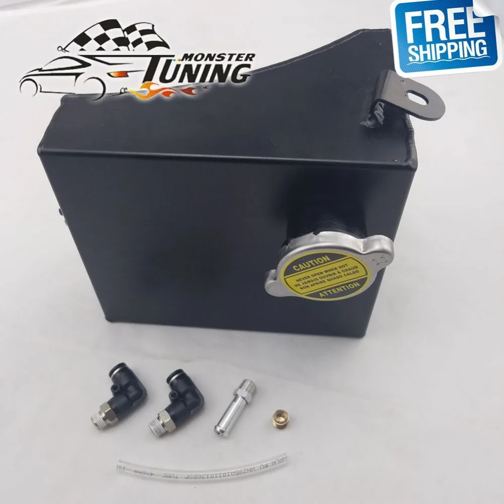 Aluminum Radiator Coolant Overflow Tank Can fit Nissan 240SX S13 Silvia 89-94 US