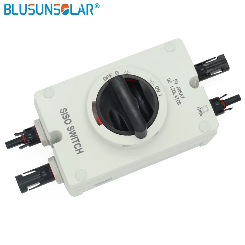 

1 pcs/lot High performance Solar Electrical DC Isolator Switch with 2 pairs MC4 Connectors for Solar Power System
