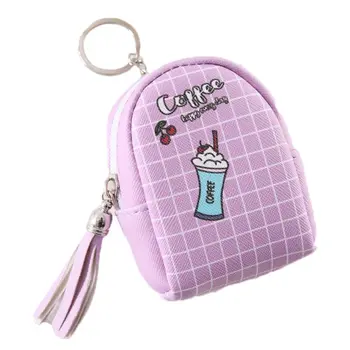 

Women Mini Tassel Coin Bag Wallet Hand Pouch Purse Key Chain Keyring