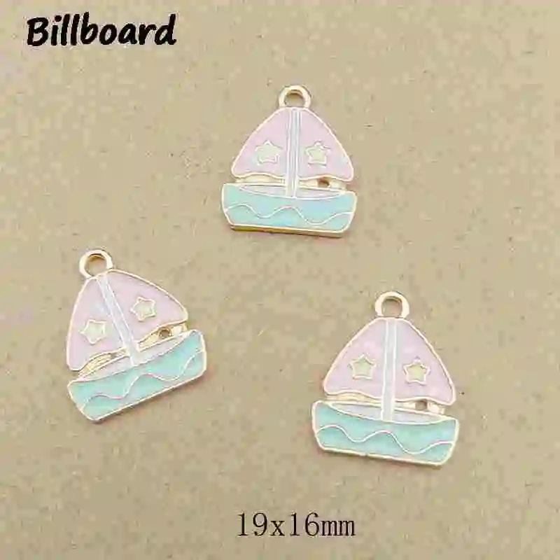 

Floating Charms Enamel Boat Snowflake Crystal Ball Charms for DIY Jewelry Making Accessories Zinc Alloy Charms 10pcs/bag