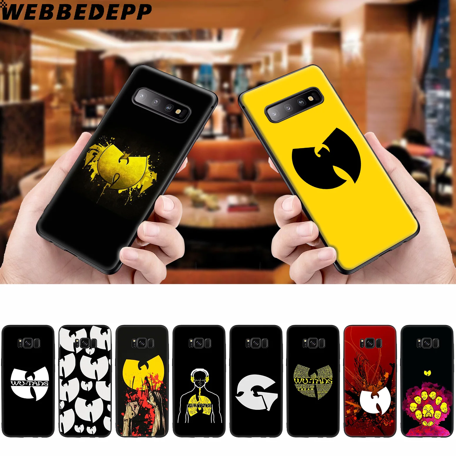 WEBBEDEPP Wu Tang Clan Soft Case for Samsung Galaxy S10 S10e S9 S8 Plus S7 S6 Edge &amp J6 2018 Note 10 9 8 |