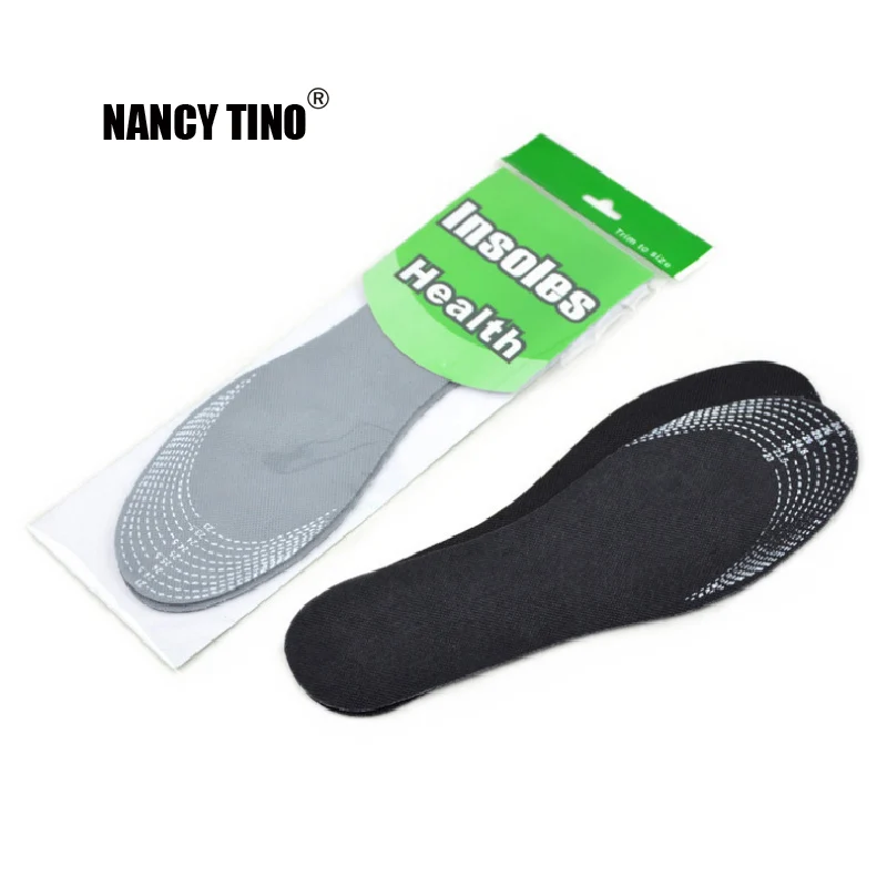 

5Pairs/Lot Unisex Bamboo Charcoal Shoe Insoles Odor Removal Deodorant Cushion Foot Inserts Shoe Pads Healthy Insoles Women 1Pair