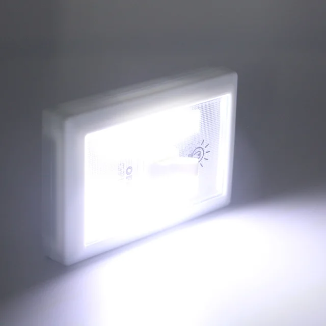 COB LED Luz Lámpara de Pared Interruptor magnético AAA Pilas Garaje