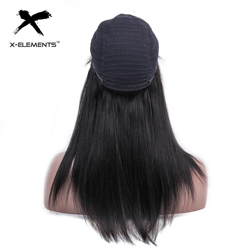 Brazilian Straight Lace Wig Remy Hair 150% Density Lace Front Human Hair Wigs With Baby Hair 4x4 Lace Closure Wig X-Element Hair (8)