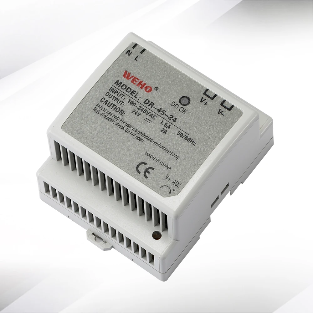 (DR 45 12) Заводская розетка (вход 85 264VAC) din rail smps 45W 24v источник питания|din power|din power supply24v