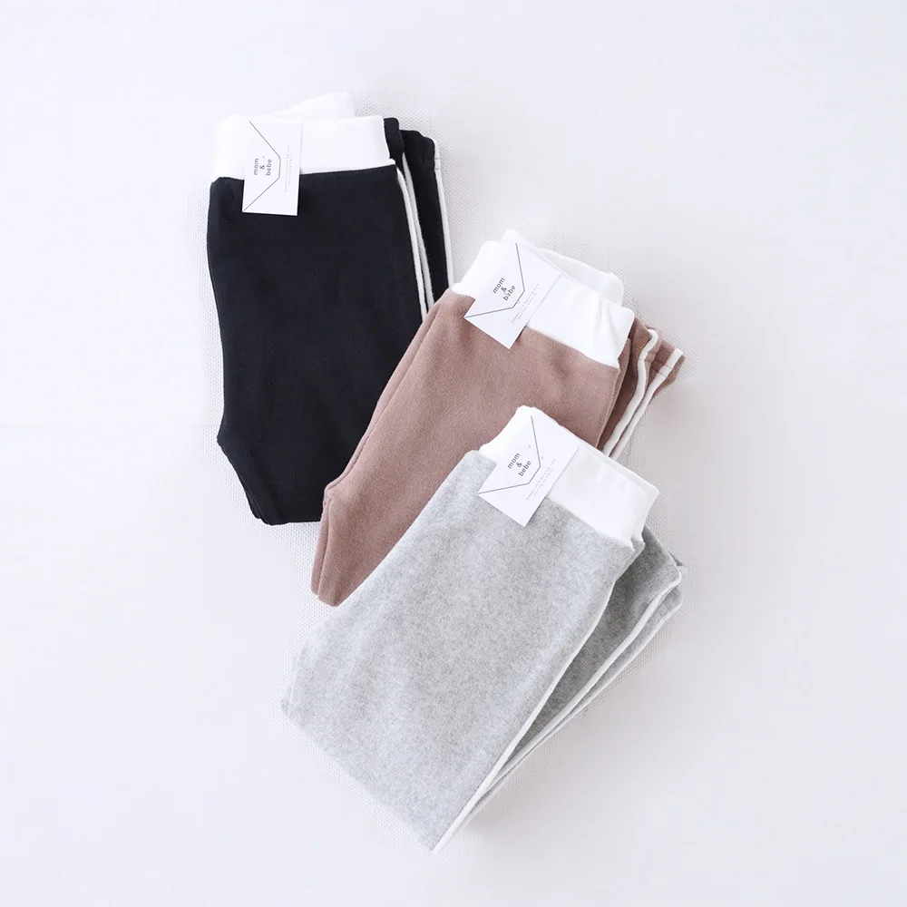 

Spring 2018 fashion style 1-5 years children's trousers side stretch comfortable cotton bottom new toddler kids girls leggings