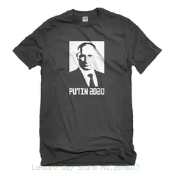 Рубашка с короткими рукавами хлопковая модная футболка Бесплатная доставка indica плато Путин 2020 Мужская футболка