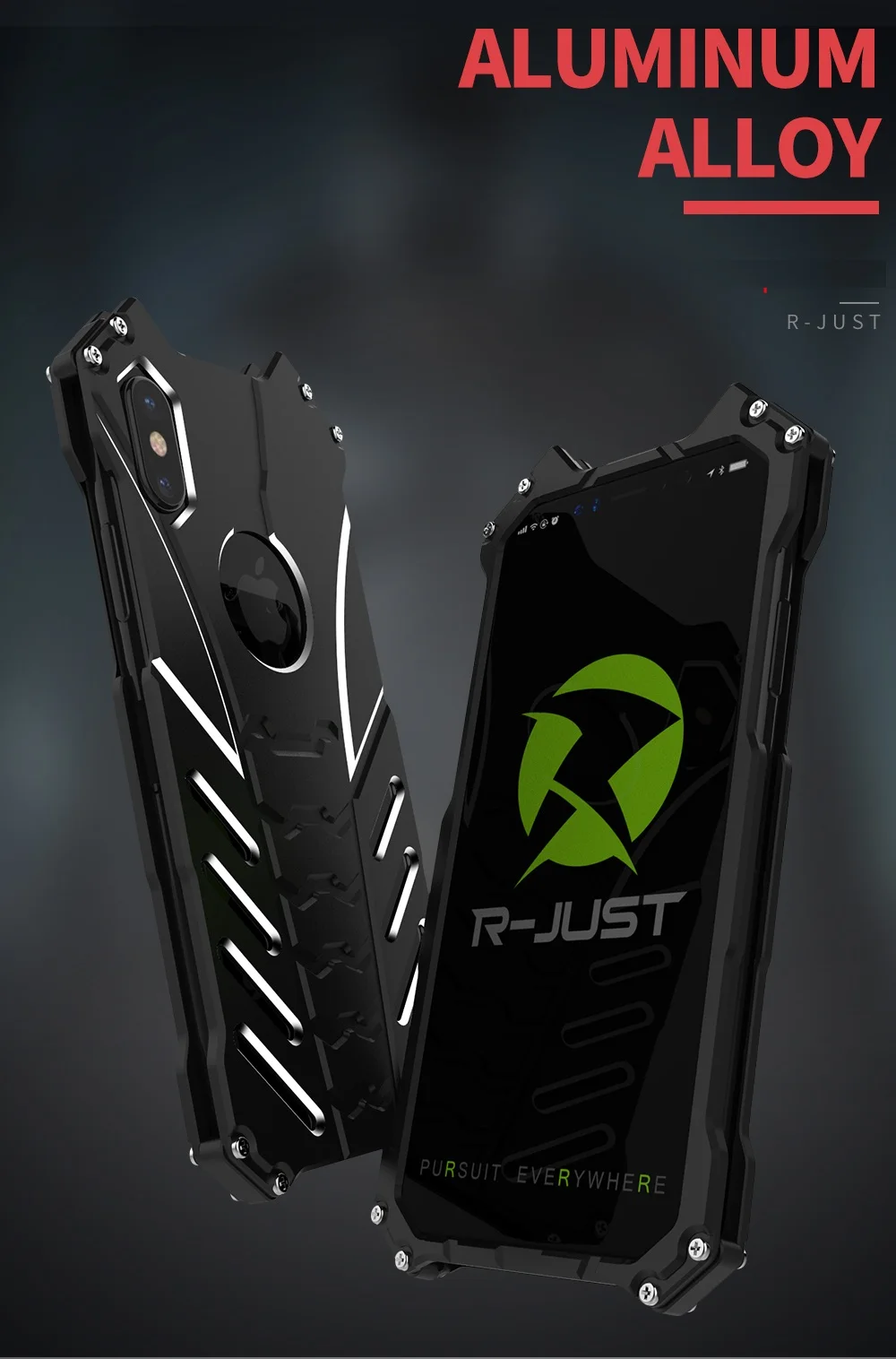 Case do Telefone para Apple Liga de Alumínio Capa para Iphone R-apenas Iphone Capa Armadura Metal Capinhas Coque xs Max xr Cases x 10 4 Telefonia e Comunicação