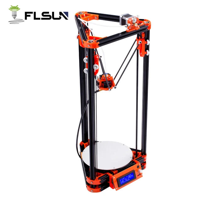 Special Price Shipping From Russian Flsun Kossel 3D Printer Printing Area 240*285mm With Heated Bed Auto Leveling 