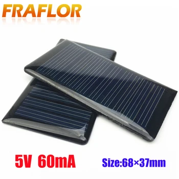 

10pcs/lot Wholesale 5V 60mA Epoxy Solar Panel Mini Solar Cells Polycrystalline Silicon Solar DIY Solar Module Free Shipping