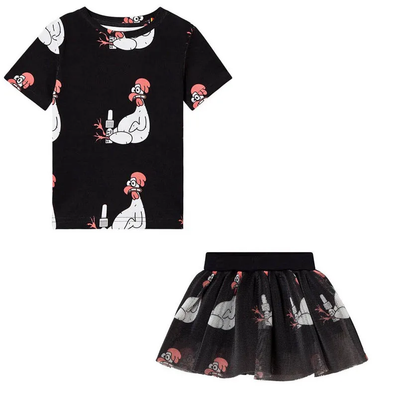 

Baby Girls Rose Cat Dog Turkey Clothing Sets Kids T-Shirt X TUTU Skirts Children Summer Cute X Fashion Clothes For 80-140cm