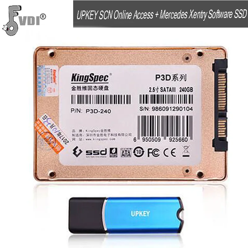 Один месяц UPKEY SCN Online доступ + Mercedes Xentry программное обеспечение SSD| |