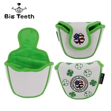 Чехол для гольфа с большими зубами, клюшка для клюшки, клюшка для клюшки из искусственной кожи, чехол для клюшки для гольфа, магнитная застежка