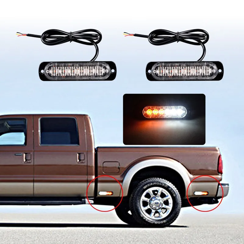 Автомобиль боковые габаритные огни стробоскопы 6 светодиодный ультратонкий