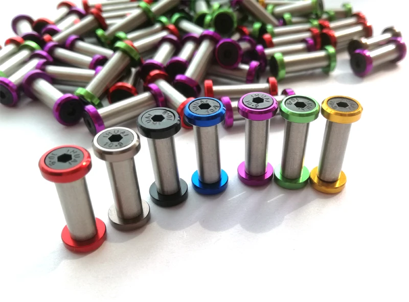 0.57"(14.5mm x 5mm) springgreen color stainless steel Knife Handle hex