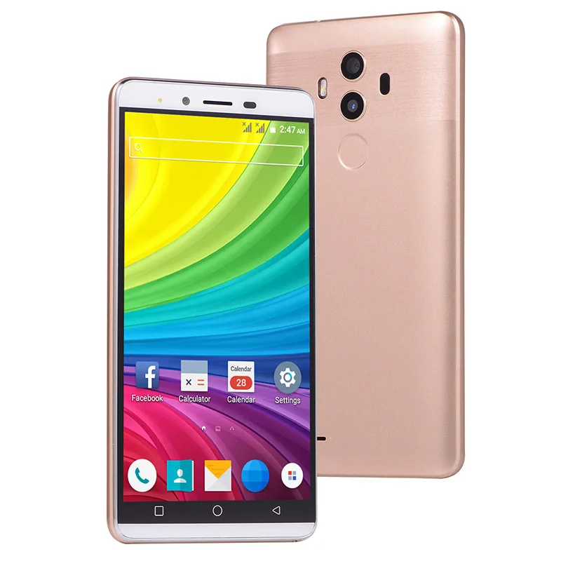 Gold Дешевый смартфон, 5,0 дюймов, большой экран, двухъядерный, 3G, WCDMA, Android 4,4, 512 МБ+ 4 Гб, 1500 МП, мА/ч, две sim-карты, мобильный телефон Cectdigi M10 - Цвет: Gold