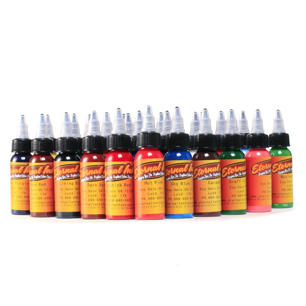 

NEW 16Pcs Body Painting Tattoo Ink Set Permanent Makeup Coloring pigment Eyebrows Eyeliner Tattoo Paint Body Makeup Ink Tools