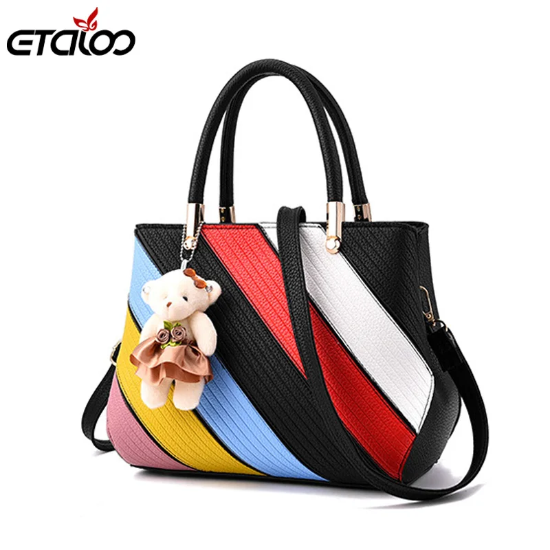 

Female bag 2017 new bag female Korean version of the stereotyped sweet fashion handbags Messenger bag shoulder bag