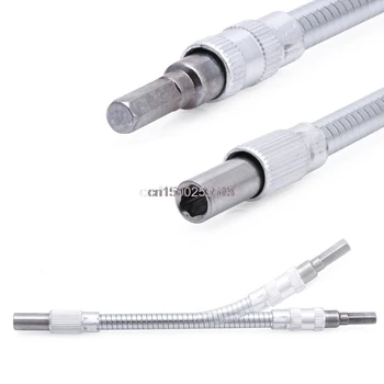 

1/4" Hex Flexible Hose Screwdriver Extension Bit Flex Socket Holder Adapter 20cm