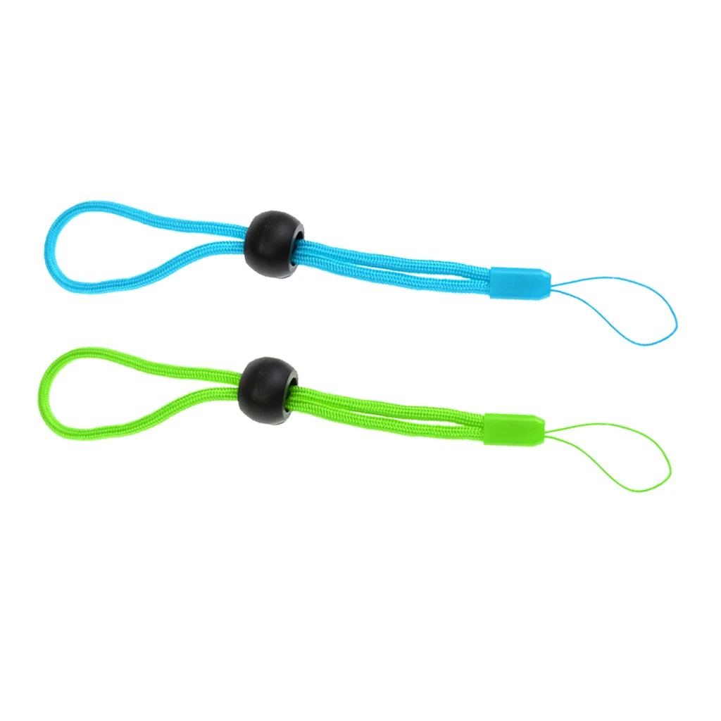 2Pcs Durable Nylon Adjustable Scuba Diving Hand Wrist Strap Lanyard For Camera Phone, Green+Blue 2Pcs Durable Nylon Adjustable Scuba Diving Hand Wrist Strap Lanyard For Camera Phone, Green+Blue