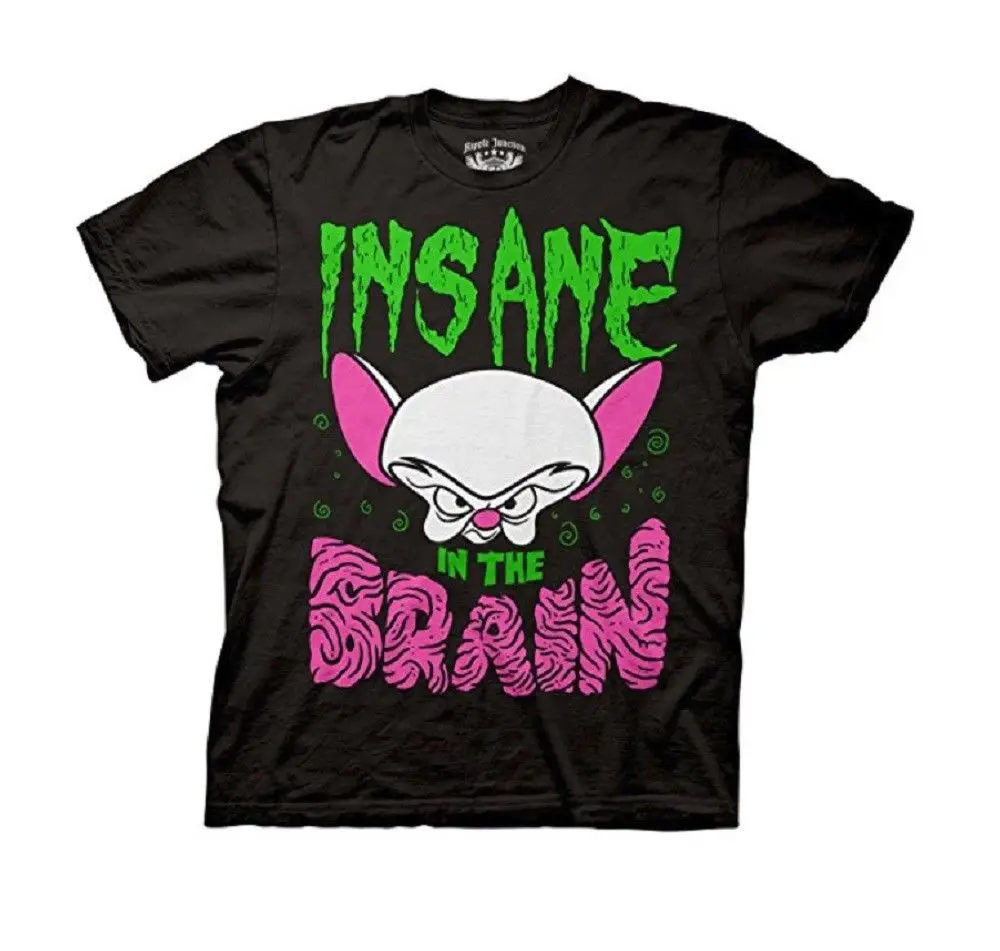 Animaniacs Insane In The Brain футболка для взрослых Футболка с героями мультфильмов Мужская