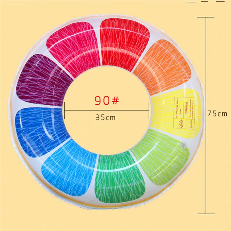 Плавающий ming Кольцо Буй для плавания с оранжевым принтом надувной плавательный круг Пляж Бассейн сплавление на плотах трубка кольцо поток любовник бассейн Забавные игрушки 4as
