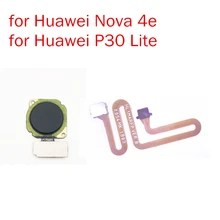Для huawei P30 Lite/Nova 4E сканер отпечатков пальцев разъем Кнопка Home Touch ID гибкий кабель запасные части тест QC
