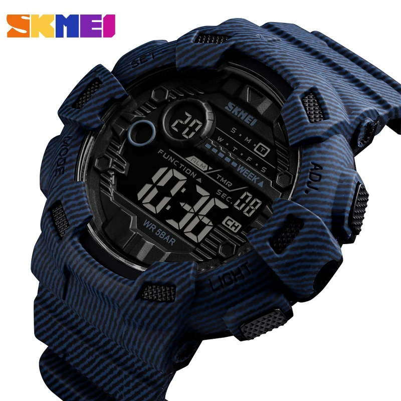 

SKMEI Brand Men Digital Watch Waterproof Chronograph Countdown Sport Wristwatch Luxury Luminous Electronic Clock Reloj Hombre