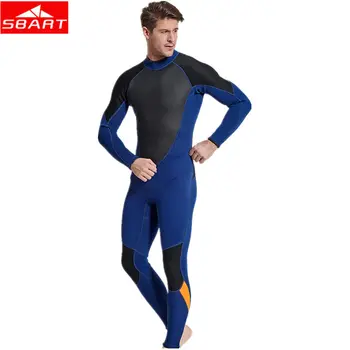 

Sbart Men Scuba Diving Wetsuits Swimsuit 3MM Neoprene Full Body Long Sleeve Surfing Swimming Spearfishing Diving Equipment