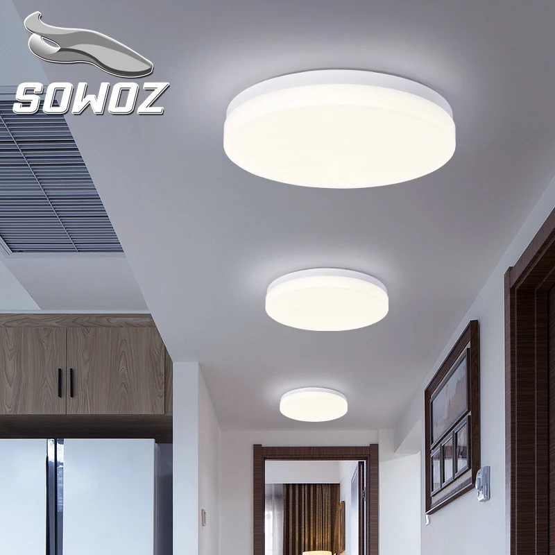 

SOWOZ 9W 10W 18W 15W 24W 33W 35W Round Led Panel Light Surface Mounted leds Downlight ceiling down 220V 240V lampada led lamp