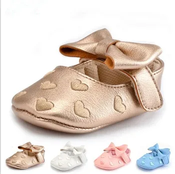 

Fashion Lovely Heart Baby Shoes Soft Sole Infants Crib Shoes Girls Princess Shoes