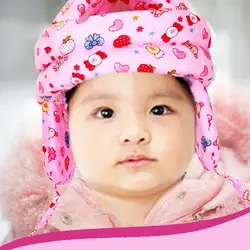 Детские Протектор Регулируемый головной убор Младенческая малышей Прогулки головы защитить анти-Защитная Кепка защитный шлем наголовник