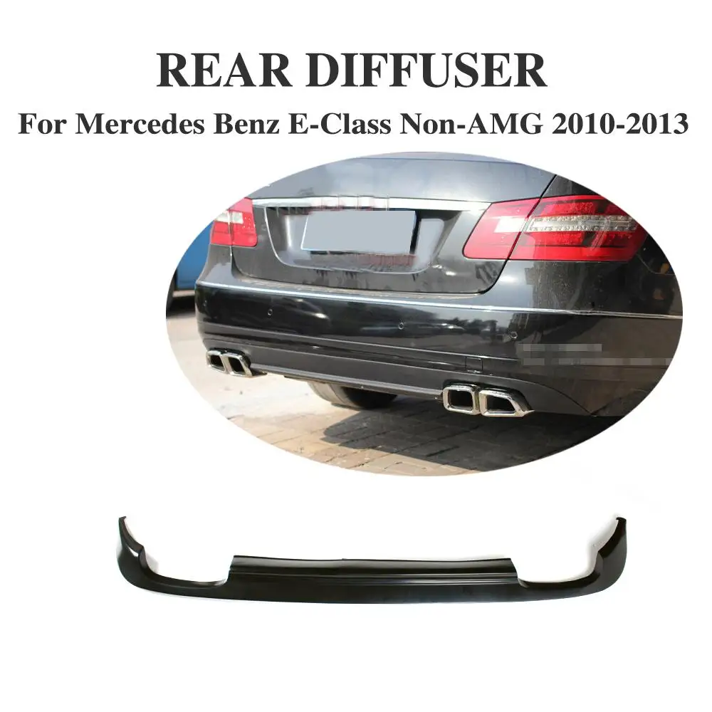 Задний диффузор спойлер для Mercedes Benz E Class W212 Standard Bumper Non AMG 2010 2013 PU Неокрашенный