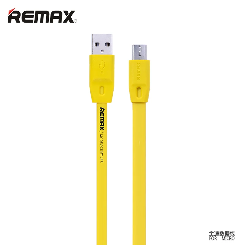 REMAX 1 м плоский TPE 2.1A Micro USB кабель для синхронизации данных зарядный кабель для samsung/xiaomi redmi Android Мобильный шнур для телефона - Цвет: yellow